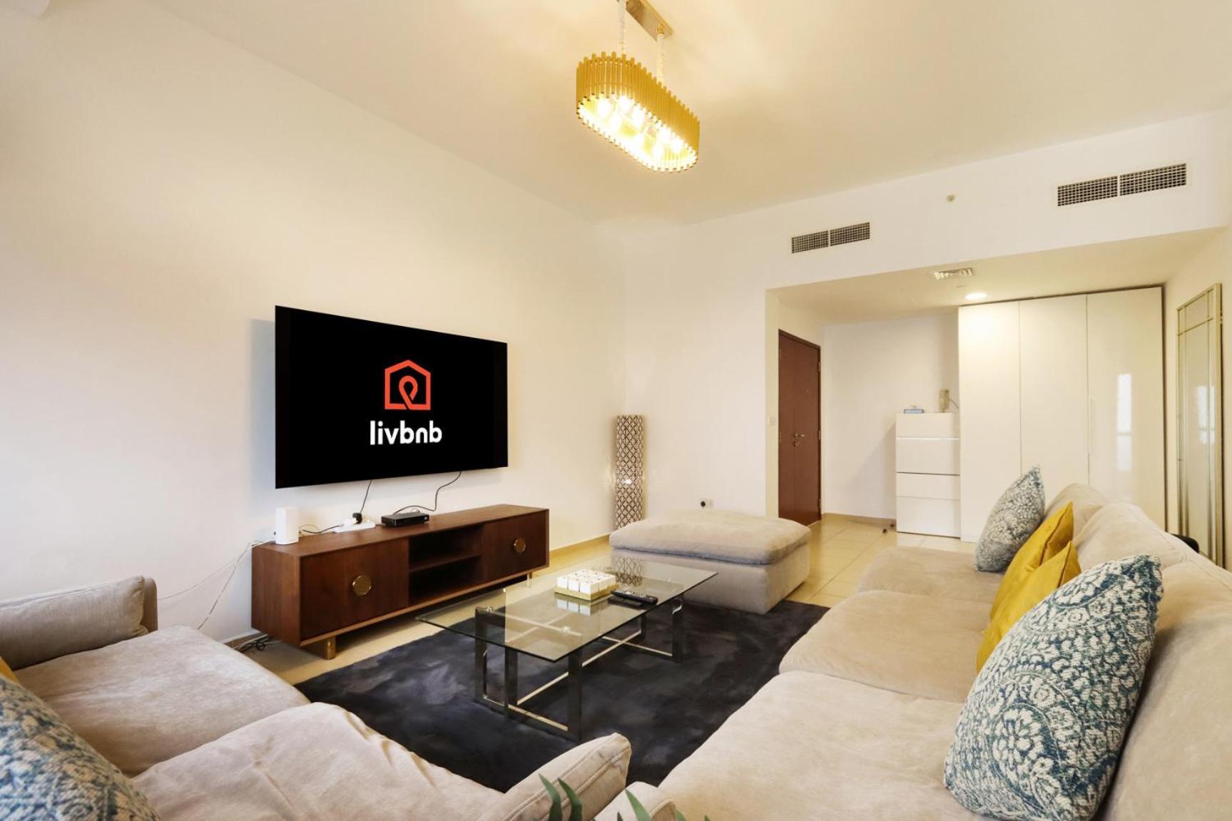 Livbnb - Stunning 1-br W/ Palm & Sea Views In Jbr Apartment *