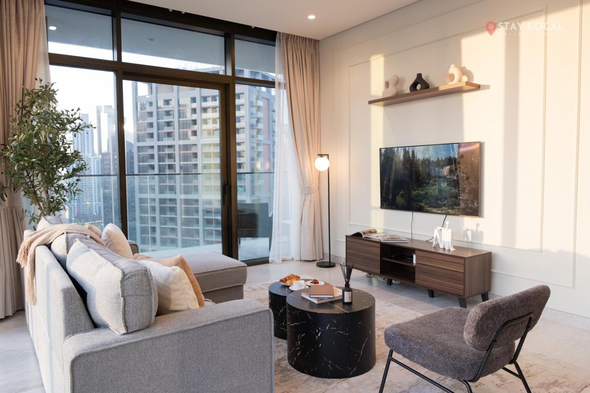 Apartment Brand New 1br I In Style I Canal & Burj Khalifa Views Dubai