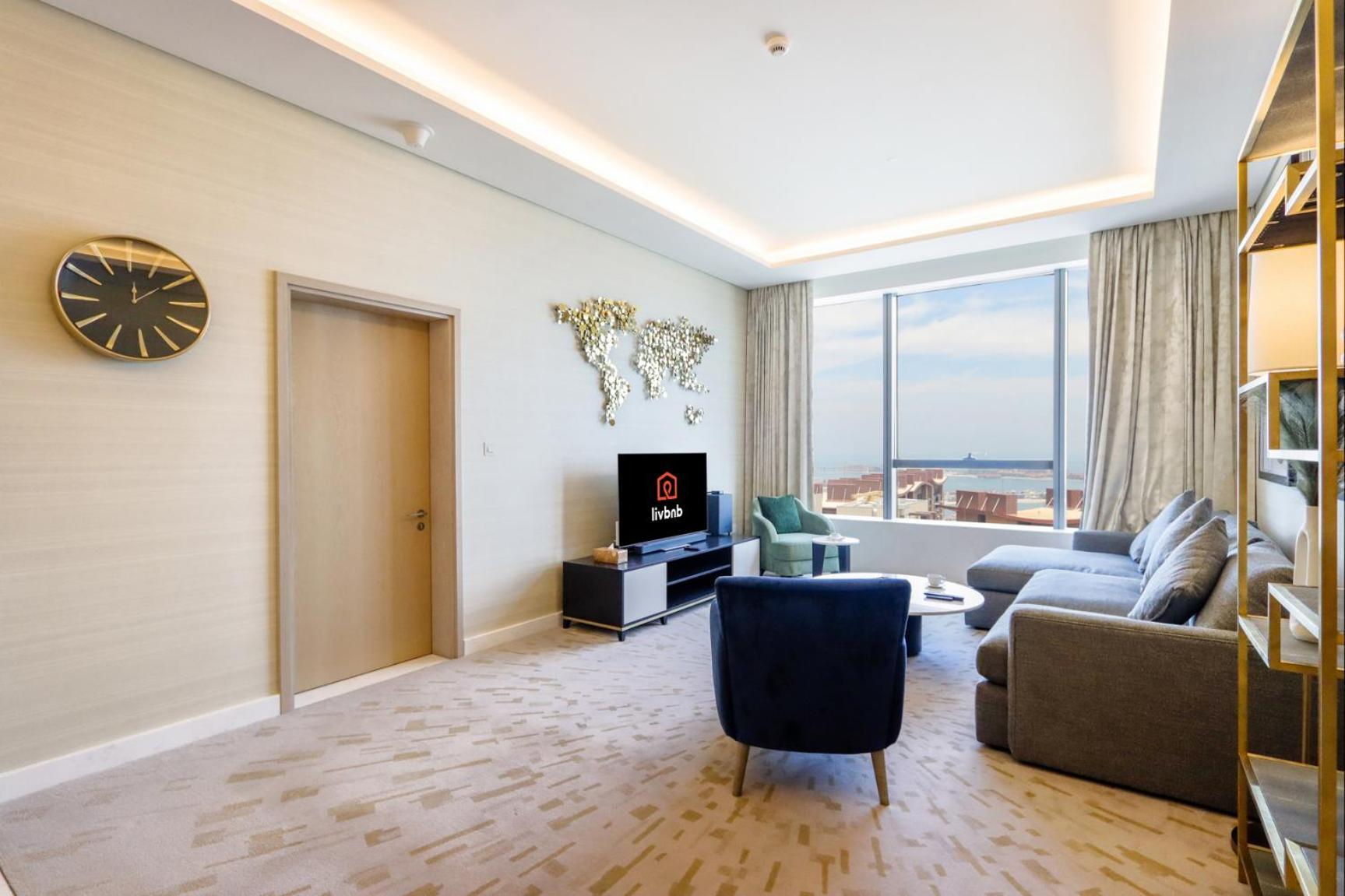 Apartment Livbnb - 1br W/ Sea View In Palm Tower Dubai