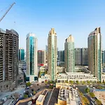 Luxury 1Br, 5 Min Walk To Dubai Mall & Burj Khalifa, Can Sleep 1-4
