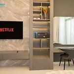 Blue Breeze - Trendy Studio With Balcony & Stylish Interiors