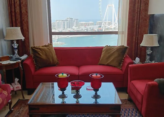 Dubai - Jbr Beach Front, Full Sea View - Majestic Luxe Holiday Home - 2Br - Sleep 5 - For Families & Couples Stays Only