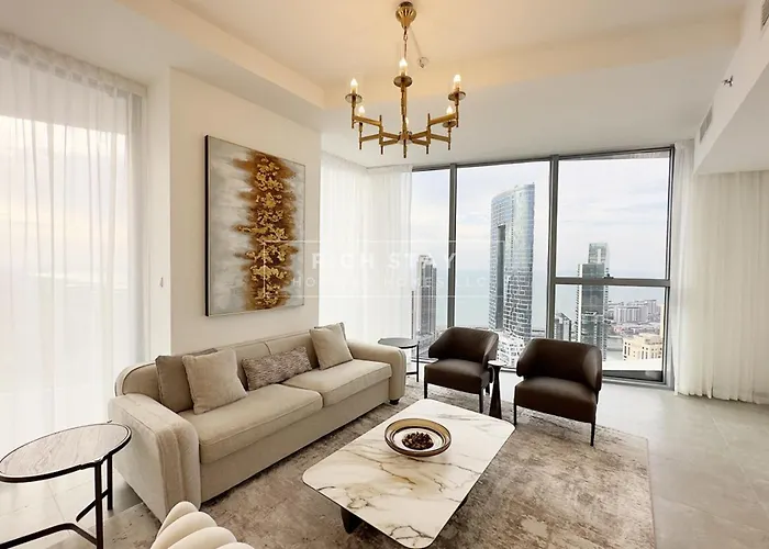 Splendid 3Br In Stella Maris,Sea View,Dubai Marina