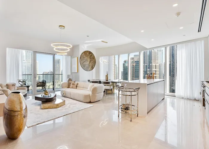 Luxury 3Br Apartment With Burj Khalifa Views