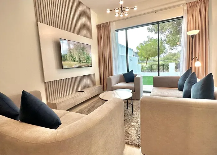 Serene Green Escape And Stunning Views In Damac Hills 1 By Bhavan Vacation Homes