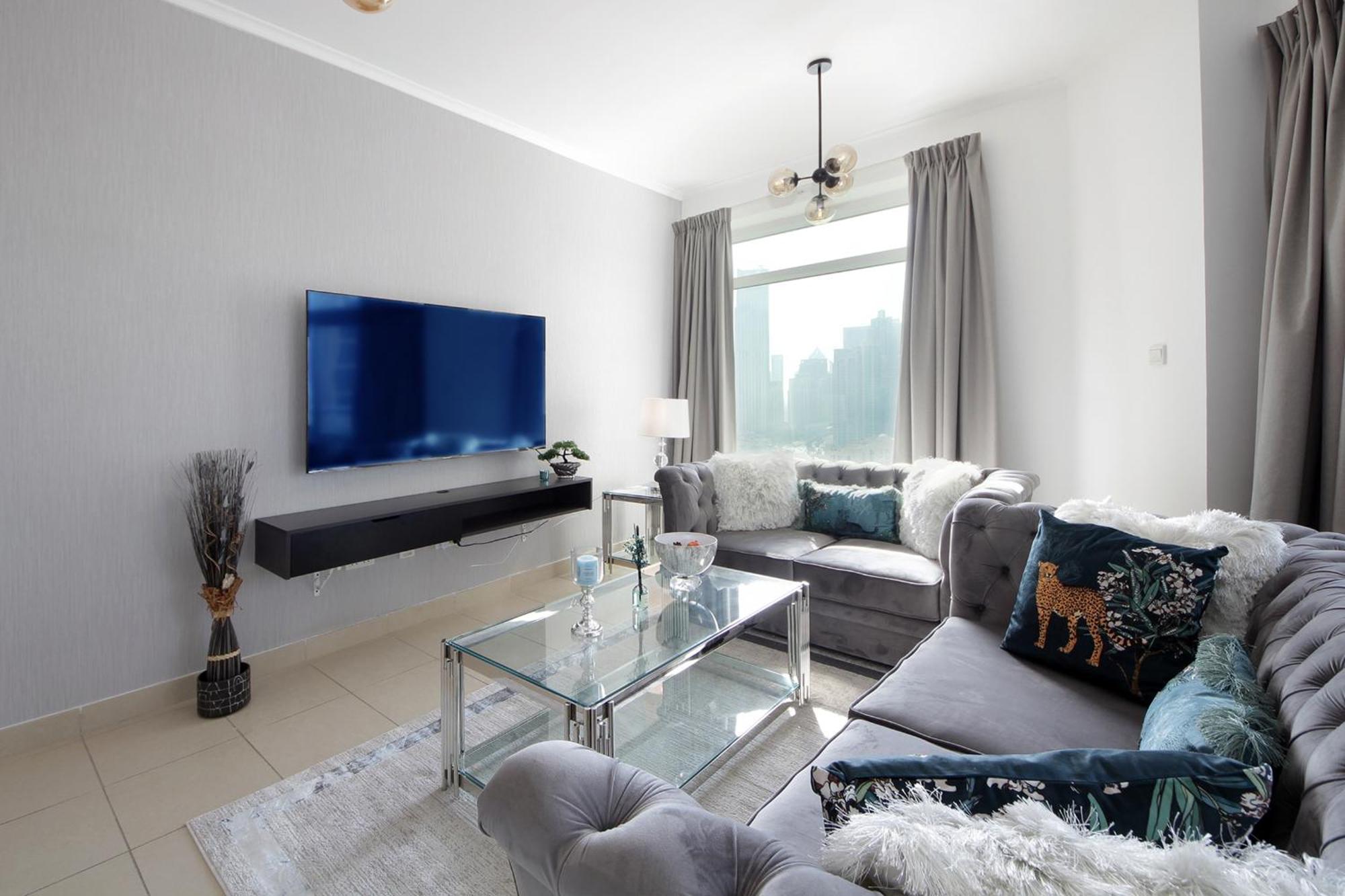 Apartment Stylish 2 Bedroom With Stunning Downtown View - Burj Views Tower East