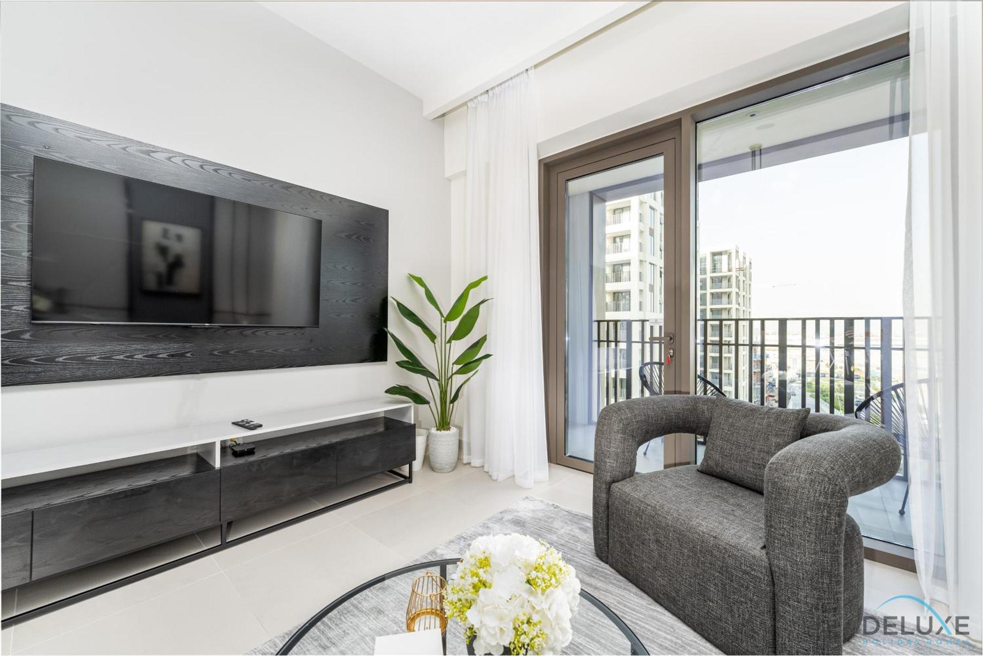 Lavish 1br At Summer At Creek Beach, Creek Harbor By Deluxe Homes Dubai