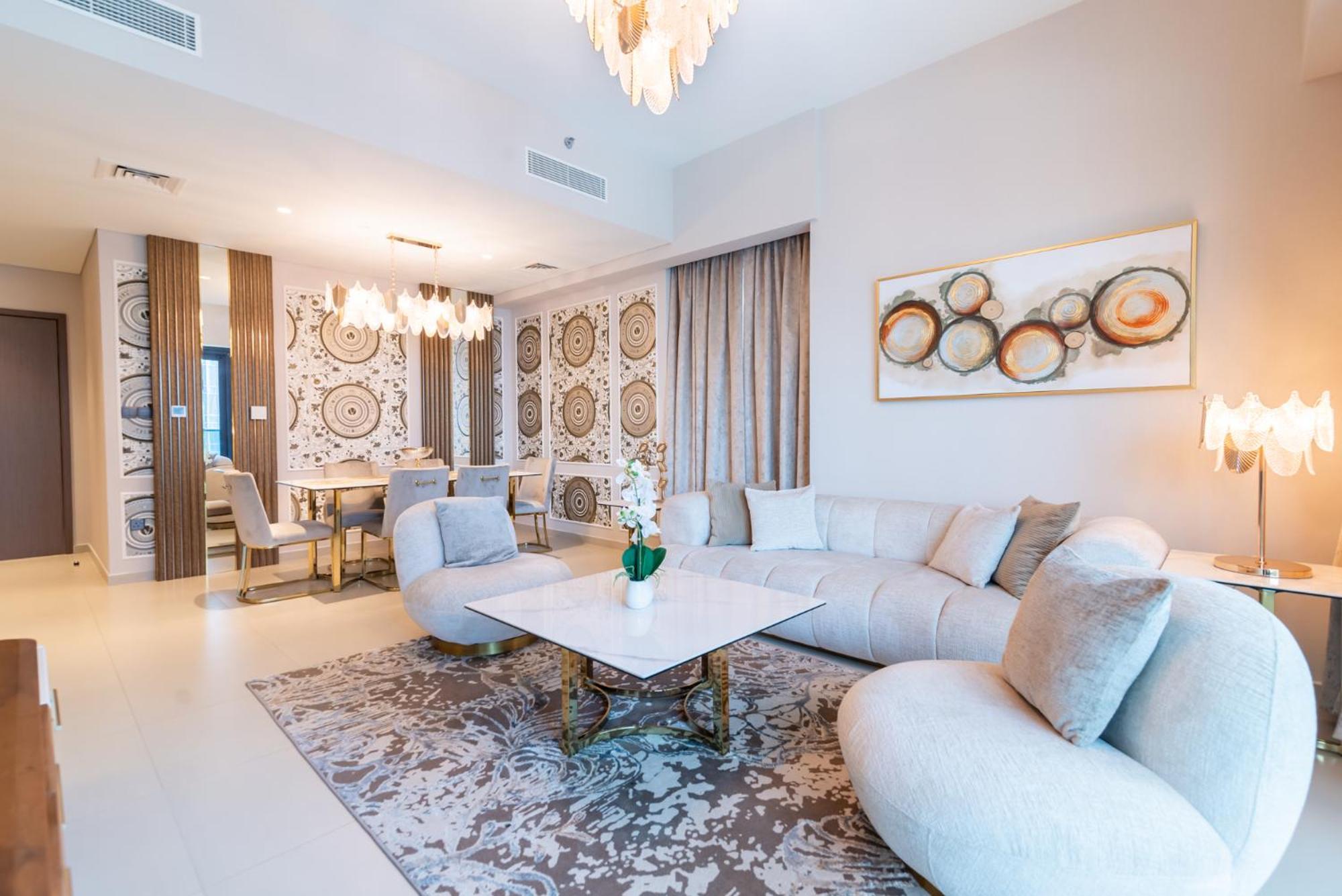 Downtown Luxury - Full Burj Khalifa View - Walking Distance To Mall Apartment *