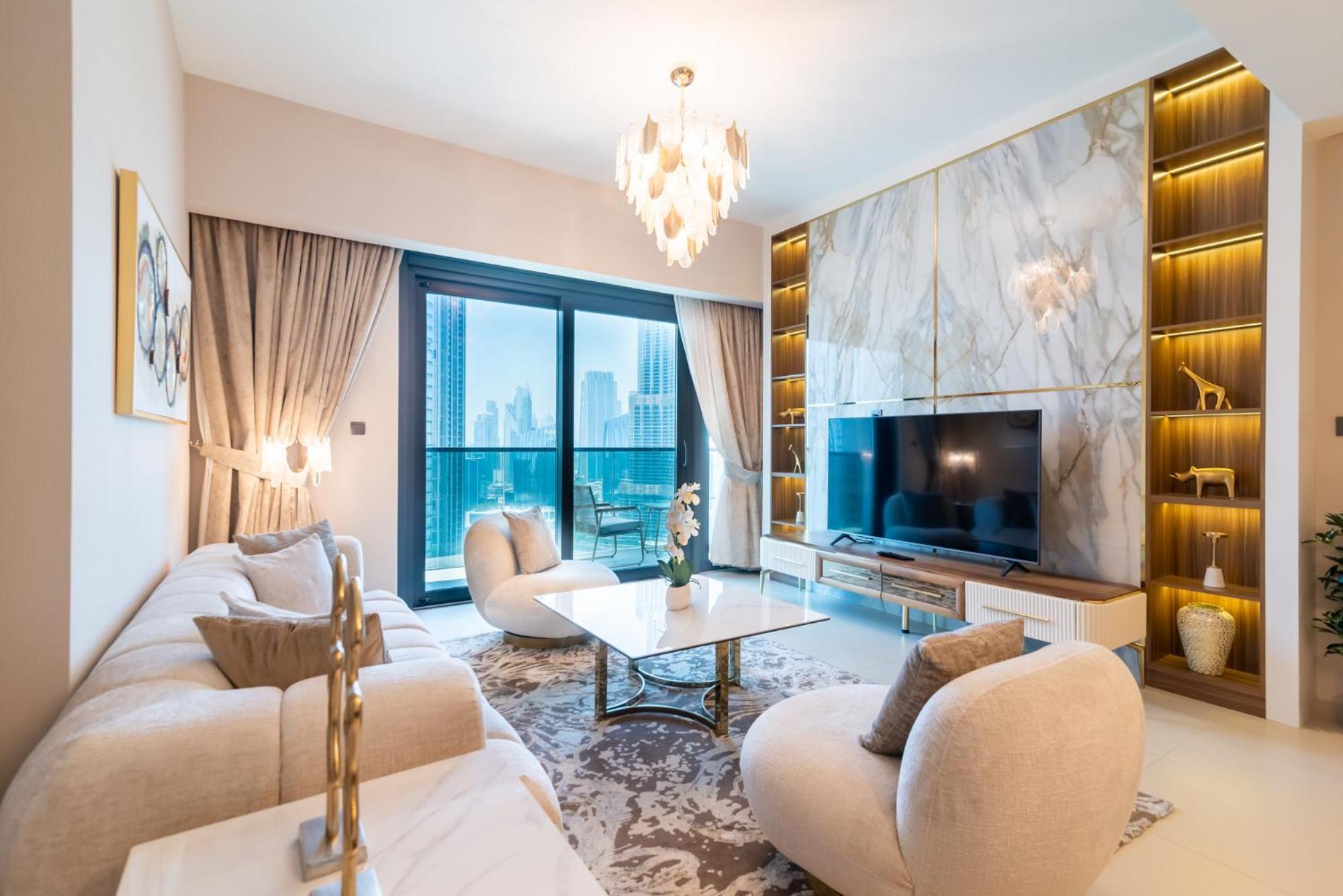 Apartment Downtown Luxury - Full Burj Khalifa View - Walking Distance To Mall *