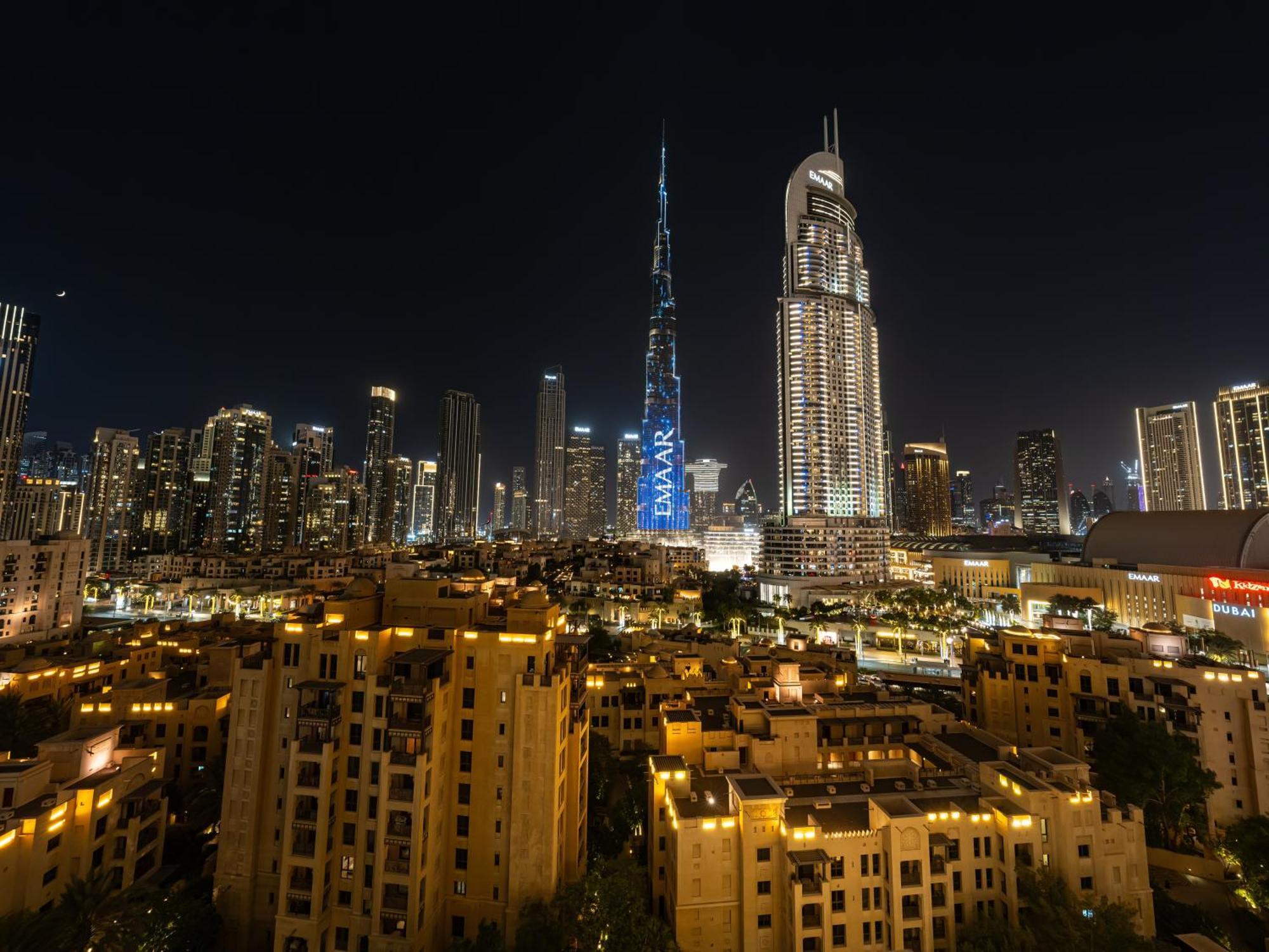 Burj Khalifa Laser Show & Fountain Show View * Dubai