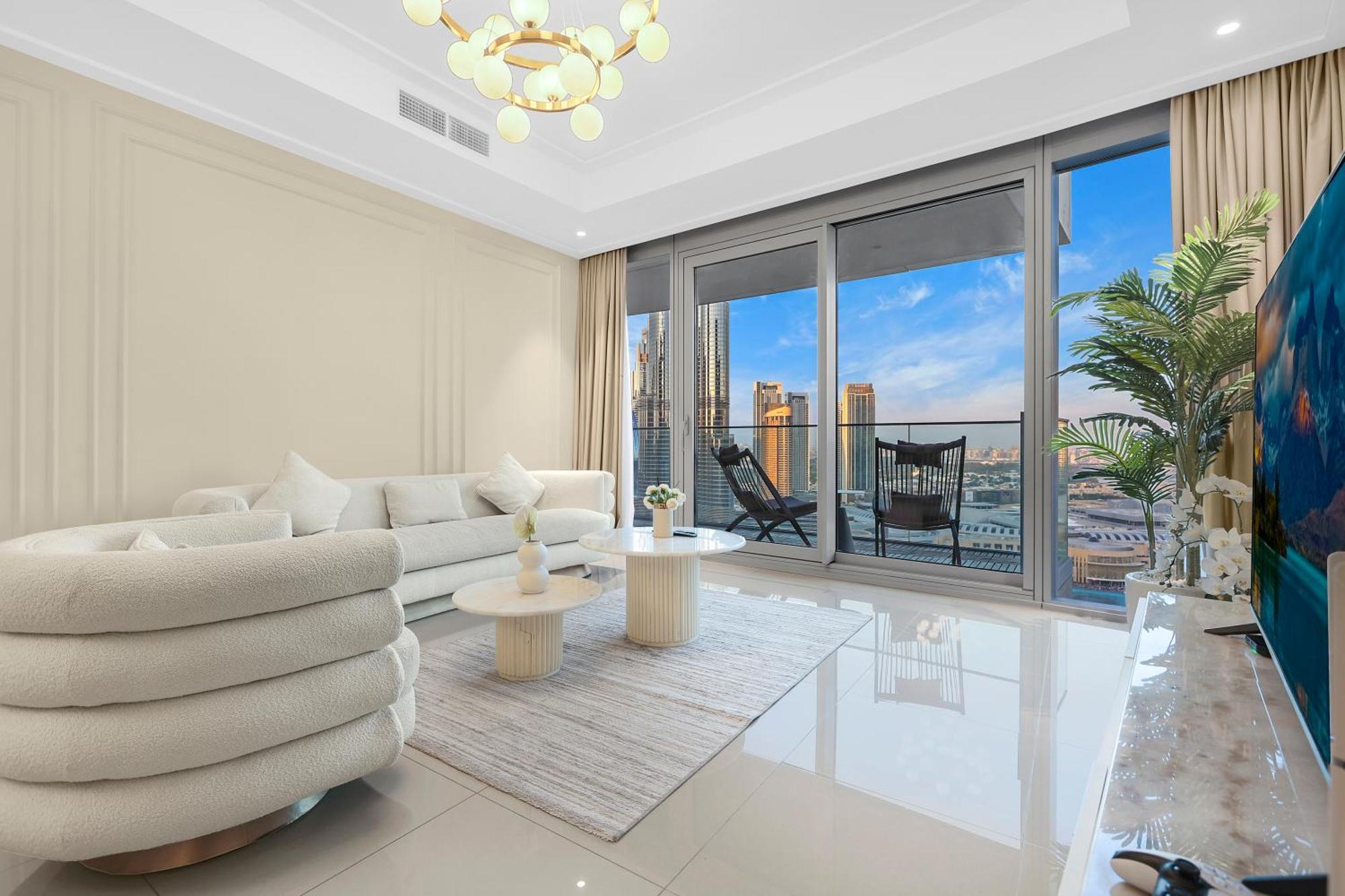 Apartment First Class 3br With Full Burj Khalifa And Fountain View Dubai