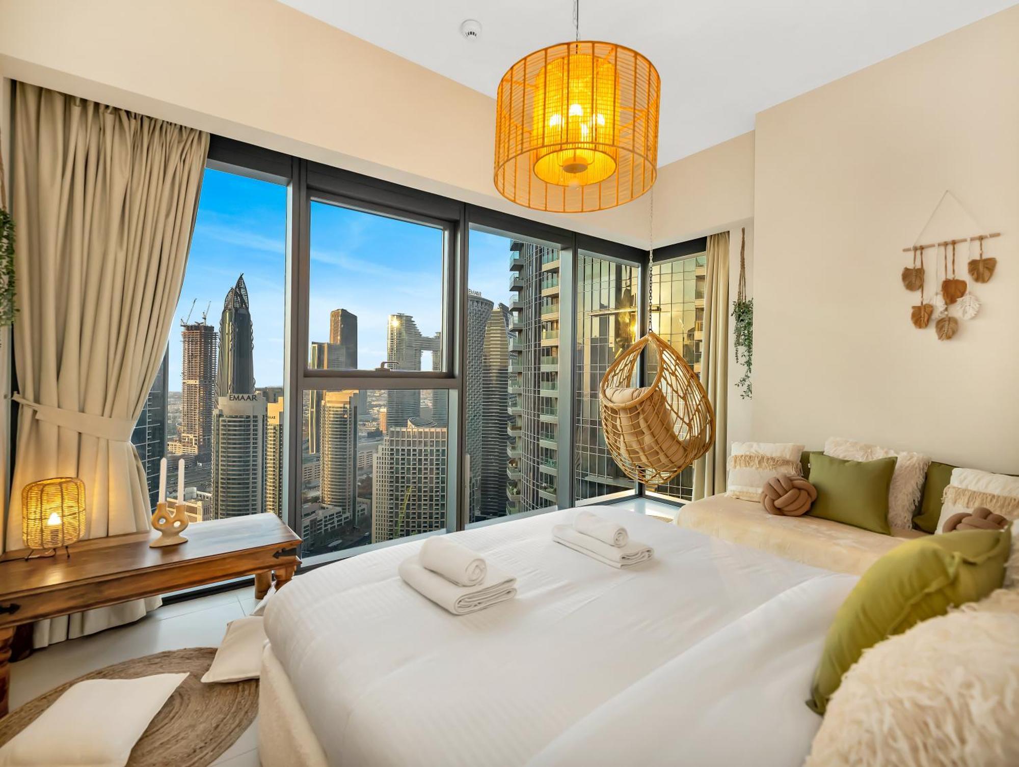 Apartment Wabi-sabi Style Fountain-view 4 Bedroom In The Sky *
