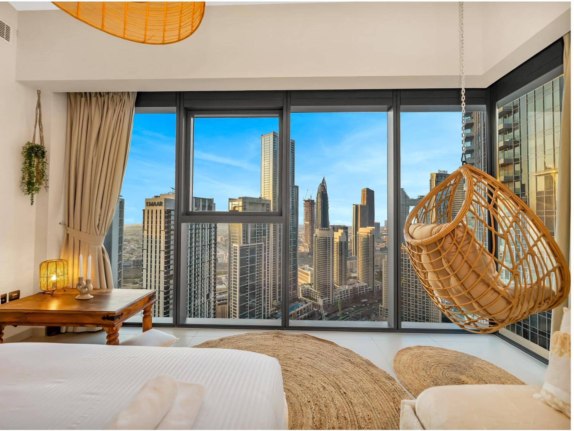 Apartment Wabi-sabi Style Fountain-view 4 Bedroom In The Sky Dubai