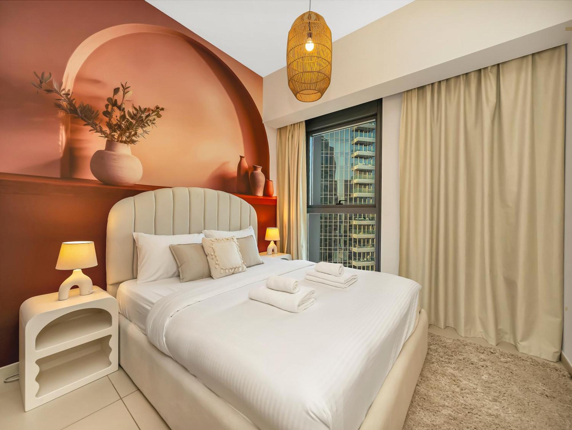 Wabi-sabi Style Fountain-view 4 Bedroom In The Sky Dubai