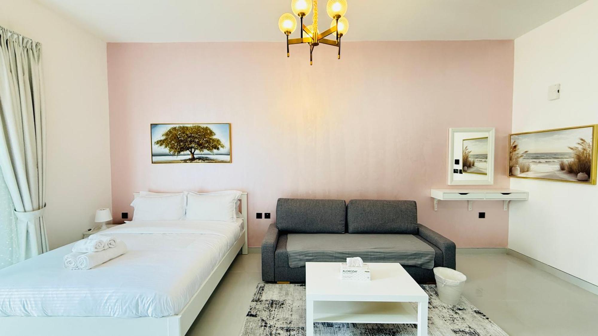 Lawnz Luxury Furnished With Balcony Swimming Pool Gym Kids Play Ground Apartment *