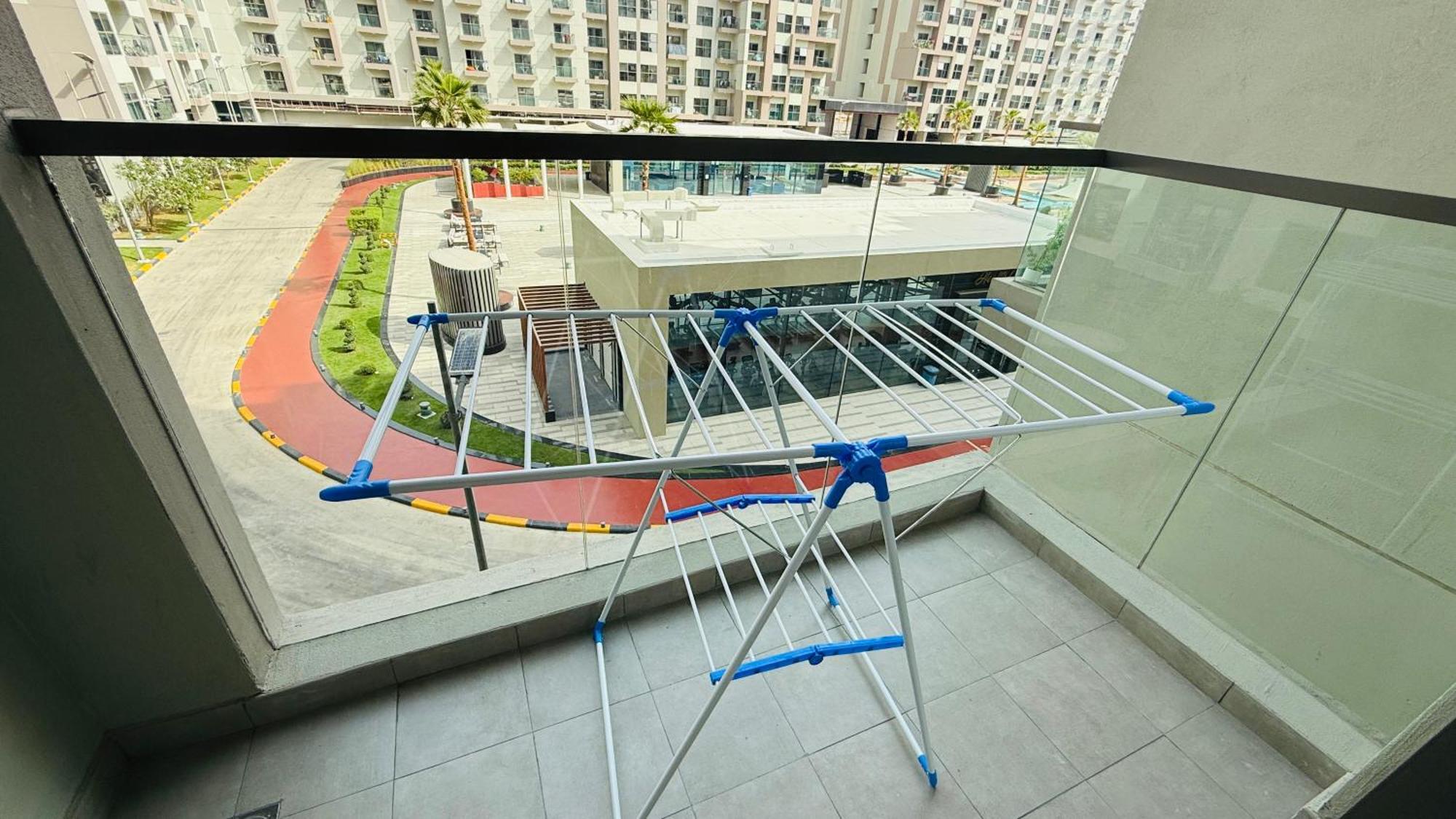 Lawnz Luxury Furnished With Balcony Swimming Pool Gym Kids Play Ground Apartment *