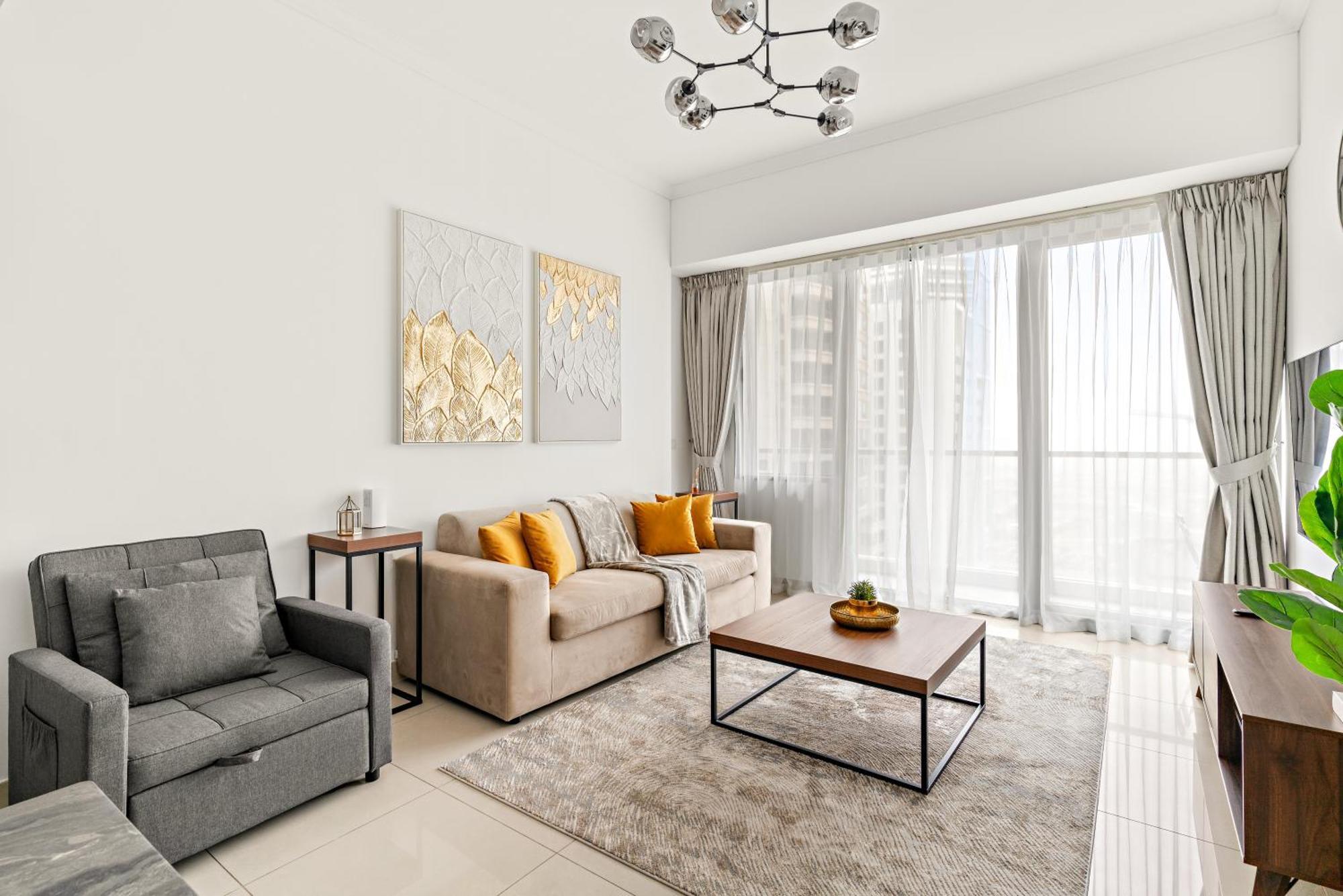 Apartment Elegant 1br In Ocean Heights Dubai