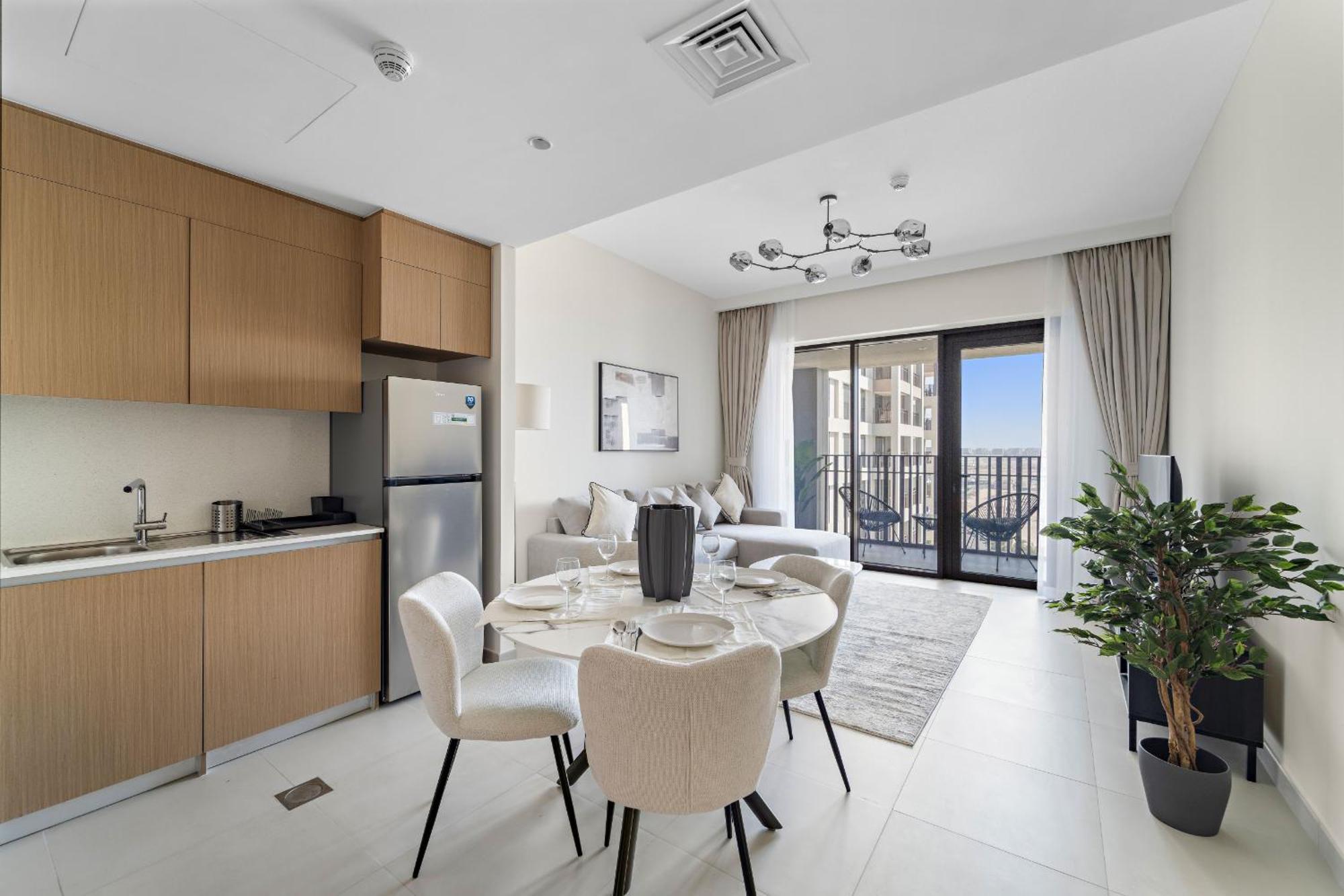 Vayk - Stylish 1 Bd Getaway In Creek Harbour Dubai