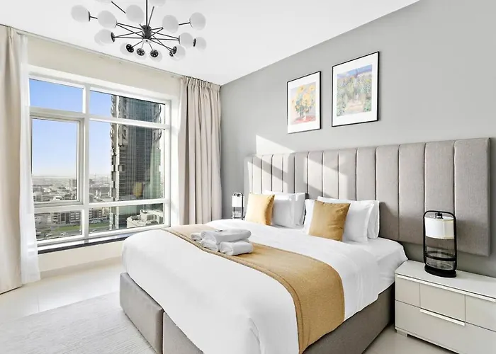 Stonetree - Stylish 1Br & Pool With Burj Khalifa Views