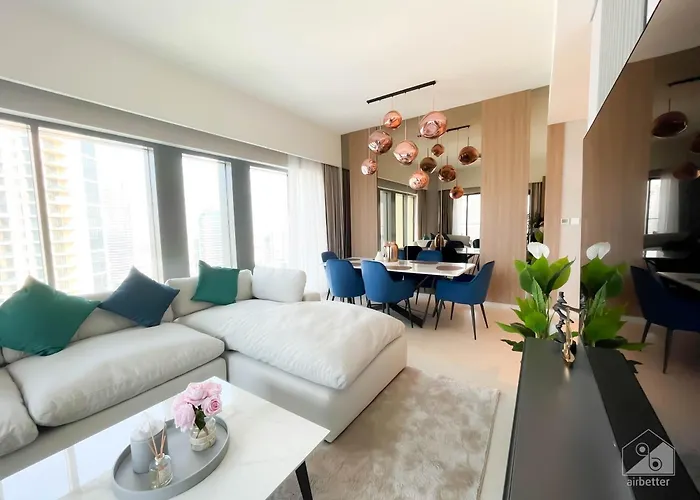 Luxury Burj Royale Apt Balcony Burj Khalifa View
