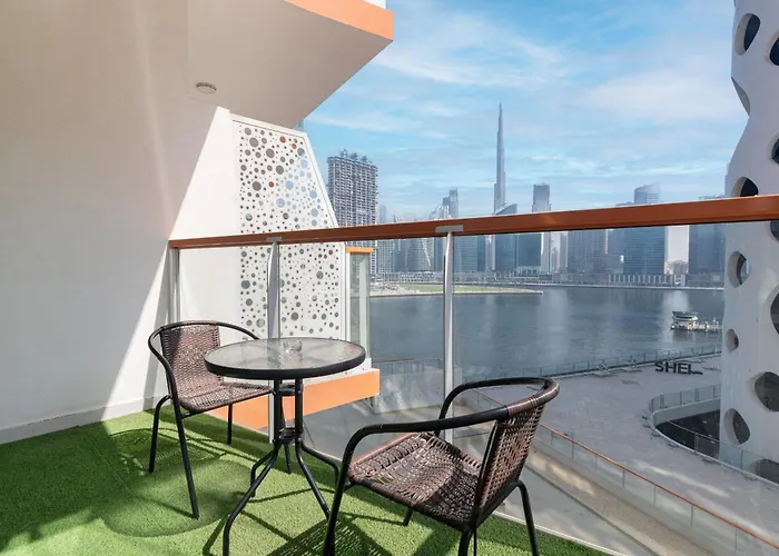 Millennium Binghatti Residence - Studio Apartment With Burj Khalifa View - Allsopp & Allsopp