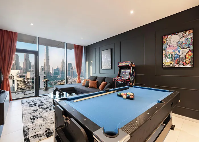 2Br Burj Khalifa View, Table Game & Arcade- 26Thfl