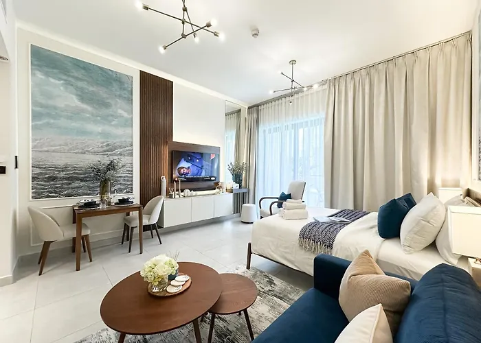 Trophy - Santorini Studio Burjkhalifa & Canal Views Sofa Bed