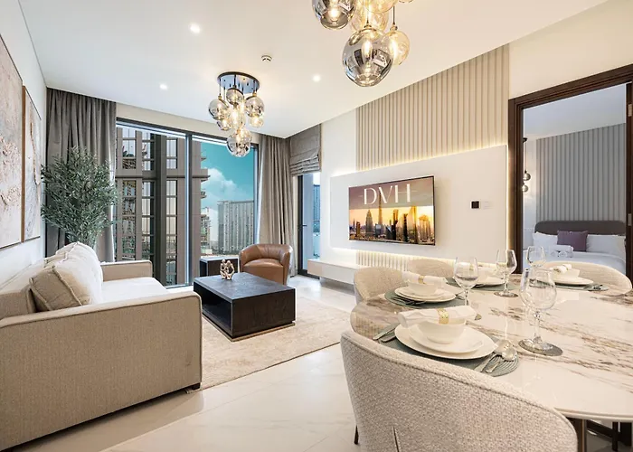 Chic 2Br Creek Vista, Near Downtown, Burj Khalifa And Dubai Mall