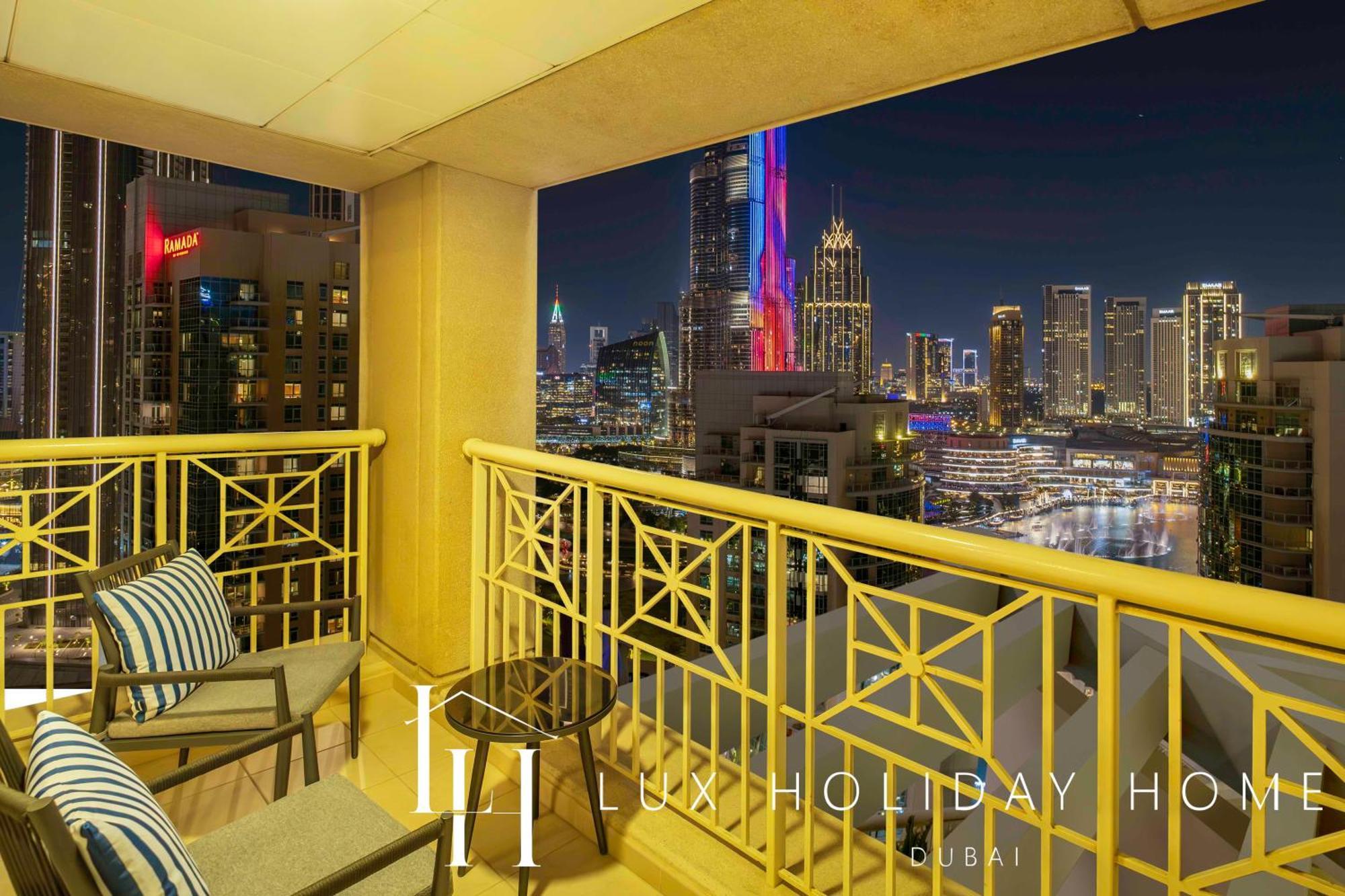 Lux The Burj Khalifa Fountain View Apartment *