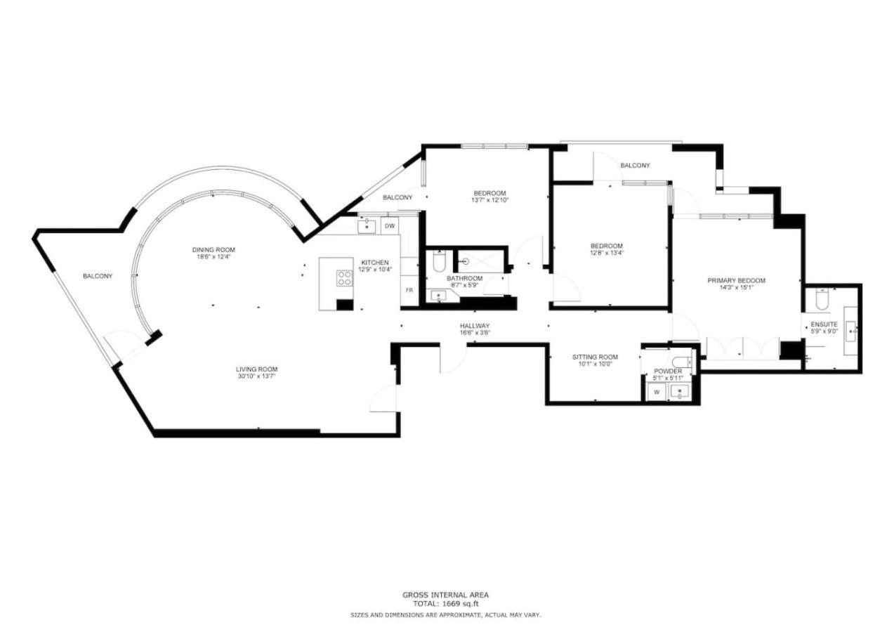 Trident Waterfront - Gorgeous Three Bedroom Apartment