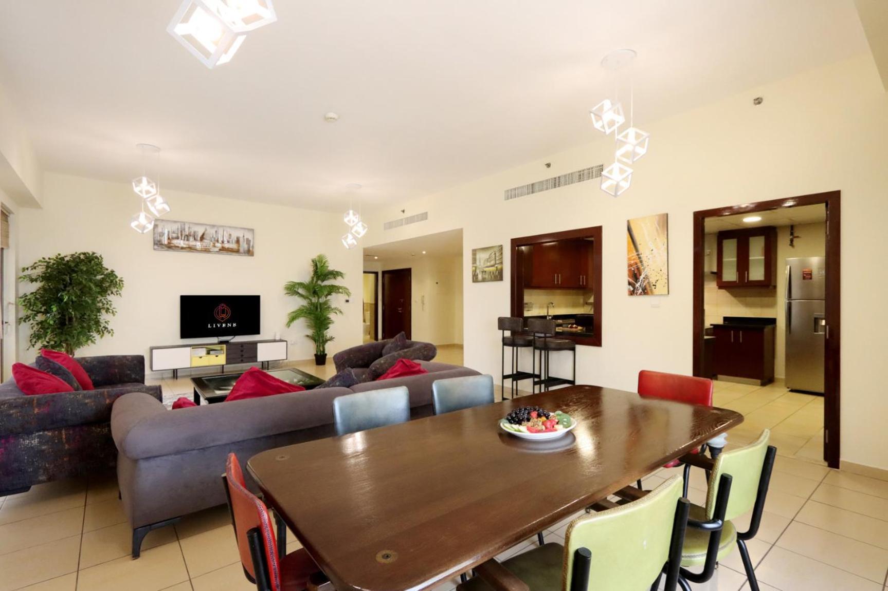 Jbr The Walk Rimal 5 Suites High Floor 3 Bedroom Apartment *