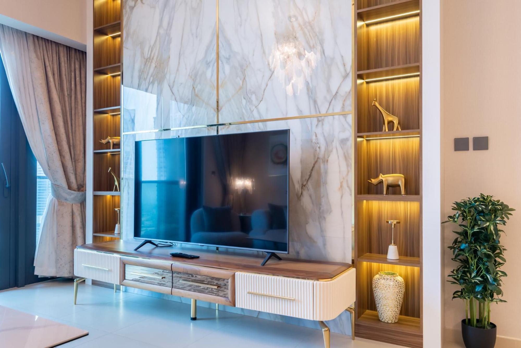 Downtown Luxury - Full Burj Khalifa View - Walking Distance To Mall Apartment *