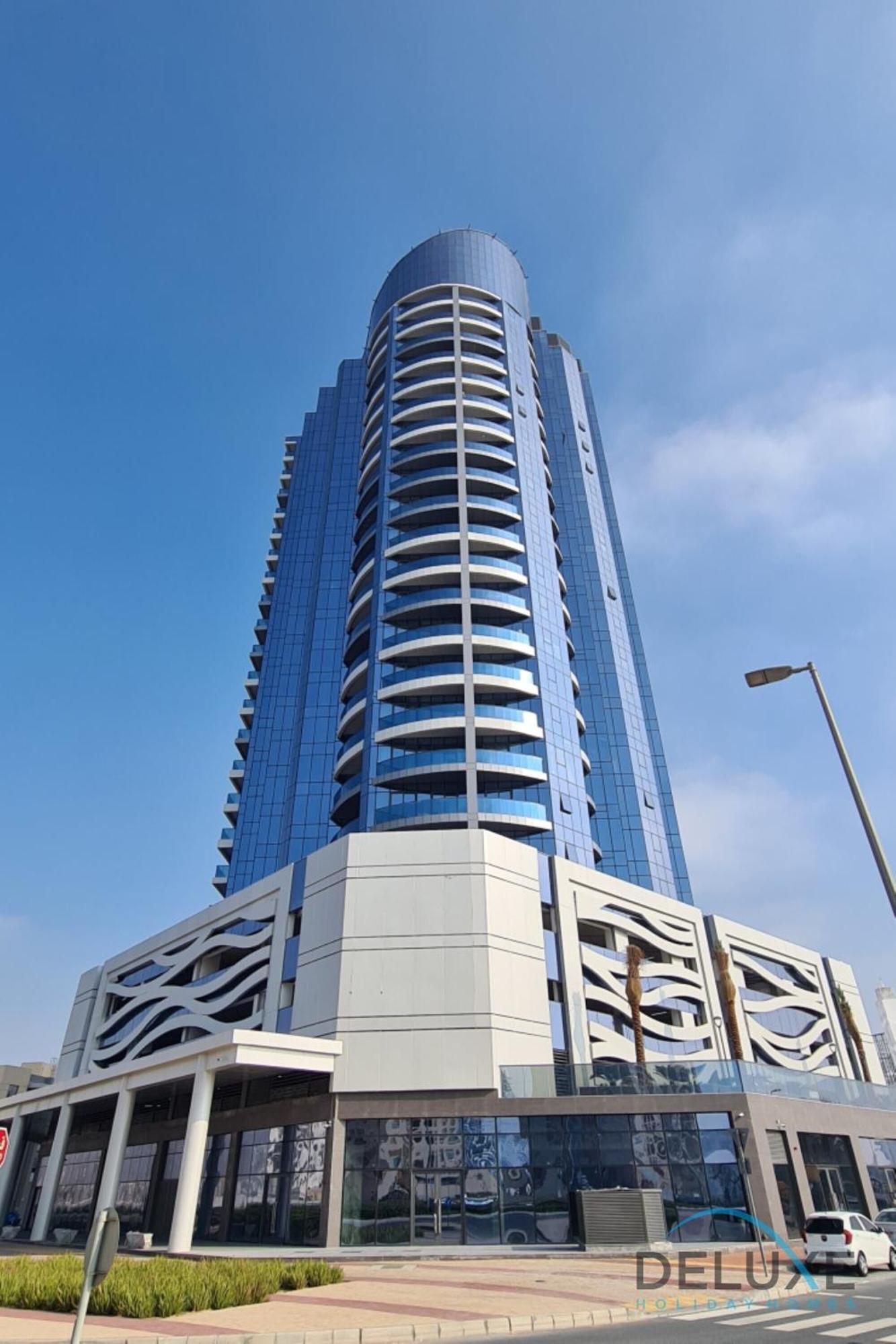 Stylish In Blue Wave Tower, Dubailand By Deluxe Homes Apartment