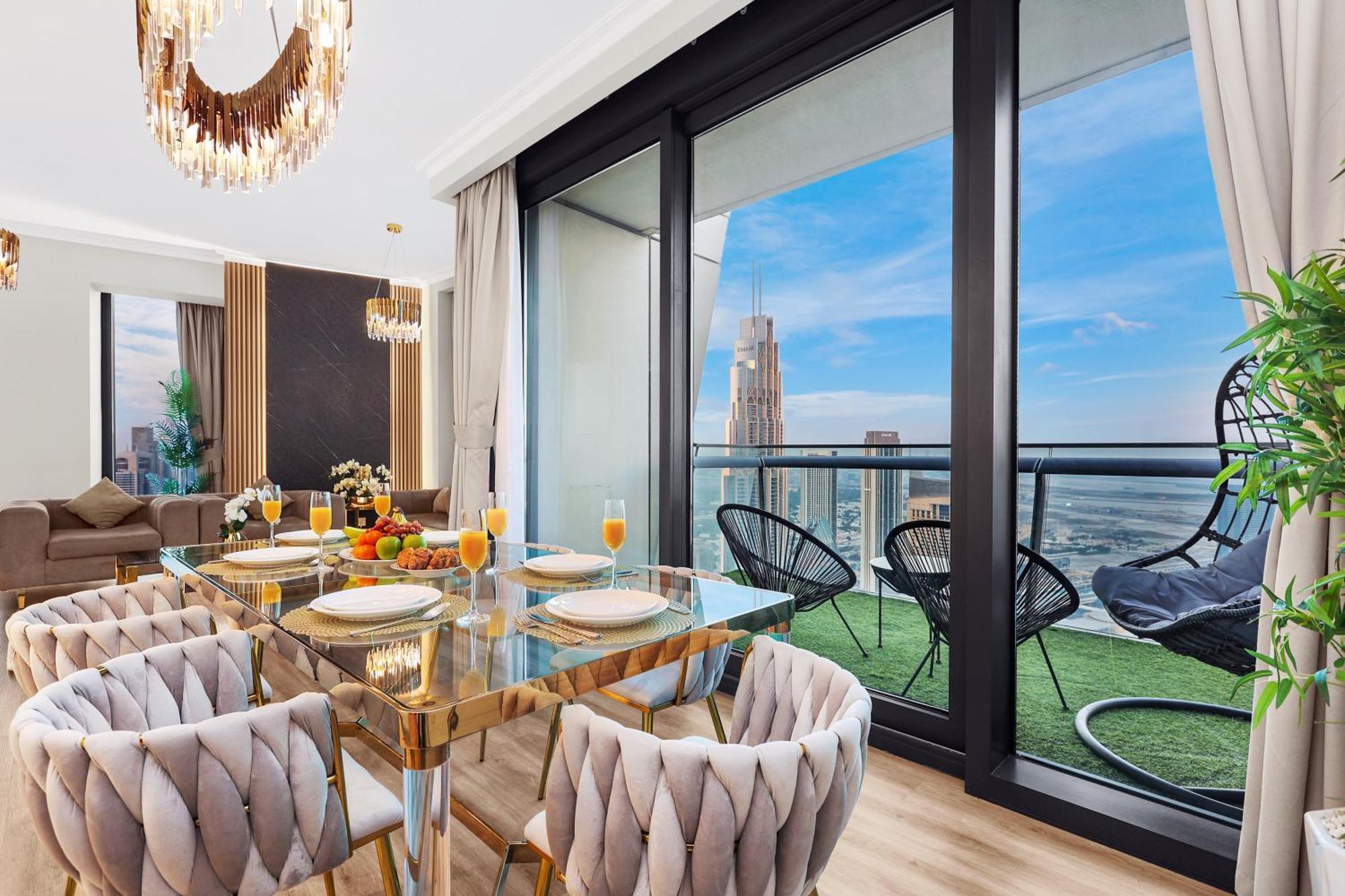 First Class 3br With Full Burj Khalifa And Fountain View Apartment Dubai