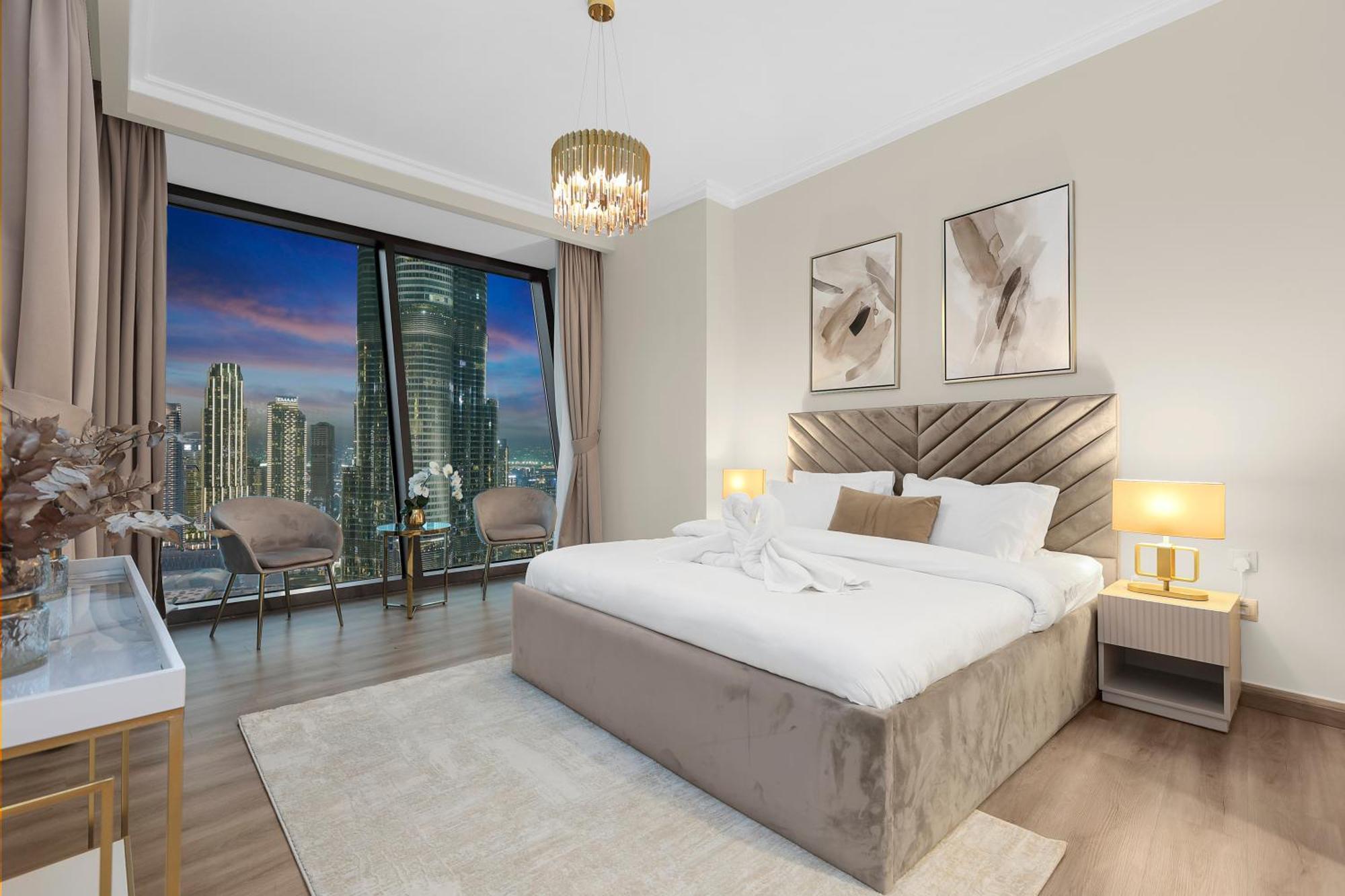 First Class 3br With Full Burj Khalifa And Fountain View Apartment