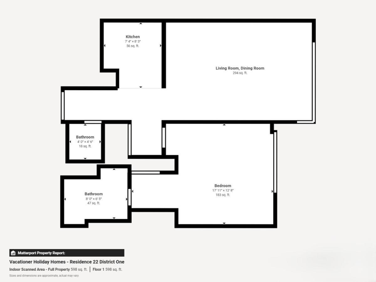 District One - Aesthetic One Bed With Lagoon View Dubai