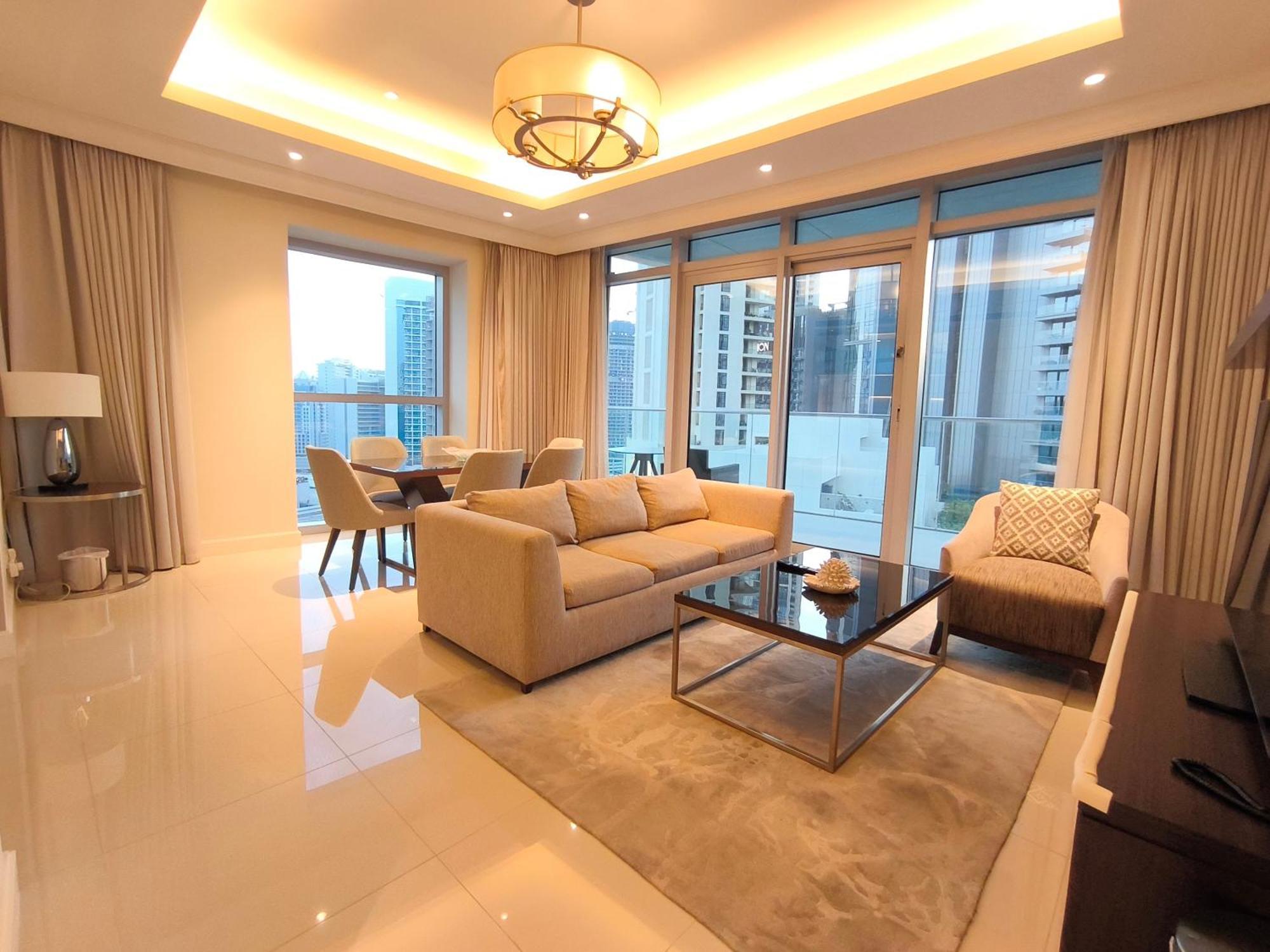 Apartment Luxurious 2-bedroom Address Fountain Views Tower 2 Burj Khalifa View Dubai