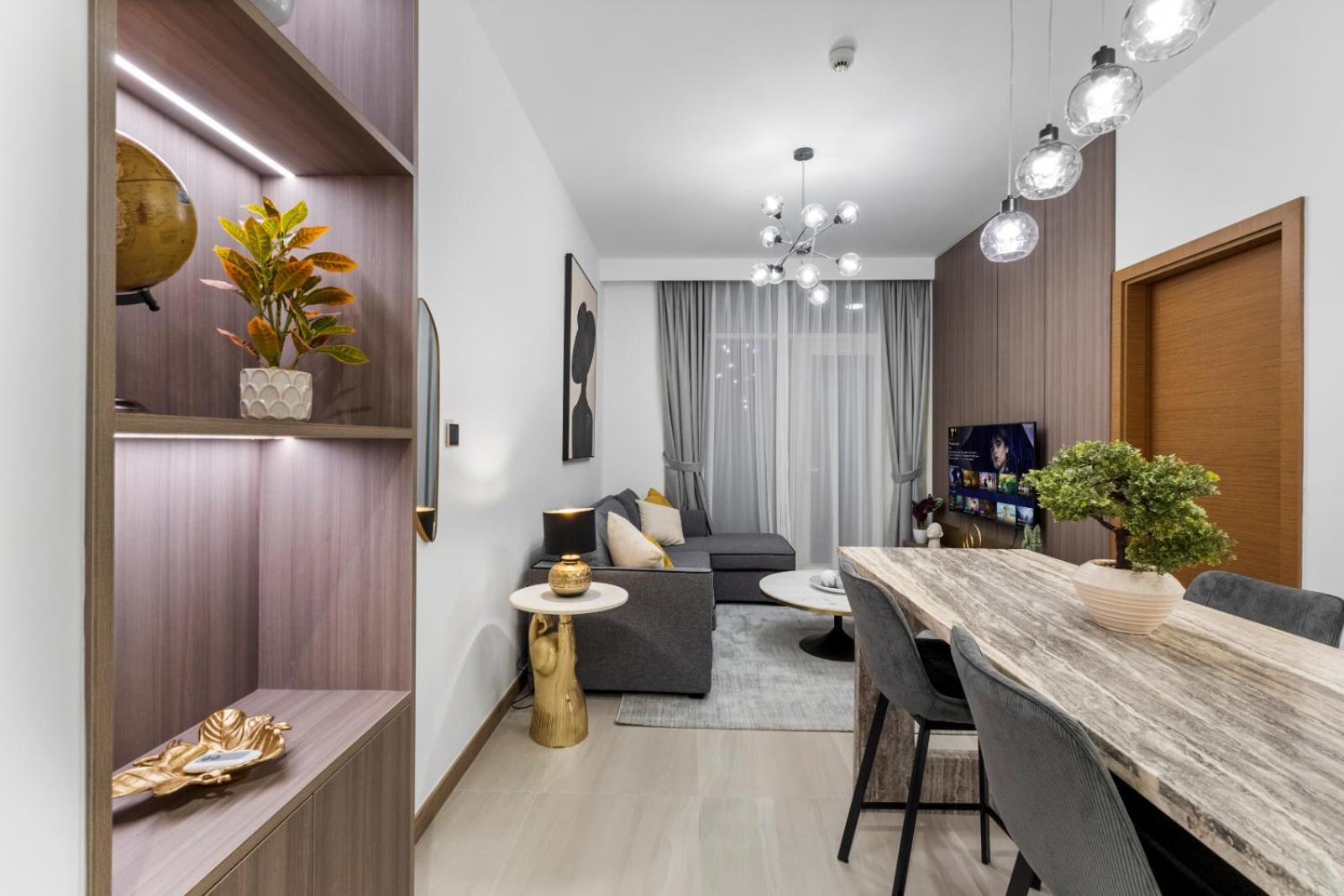 New 1 Bhk 5 Mins To Mall And Burj Khalifa Apartment *