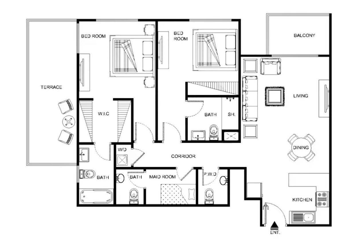 Lux Marina View Prime Location Near
