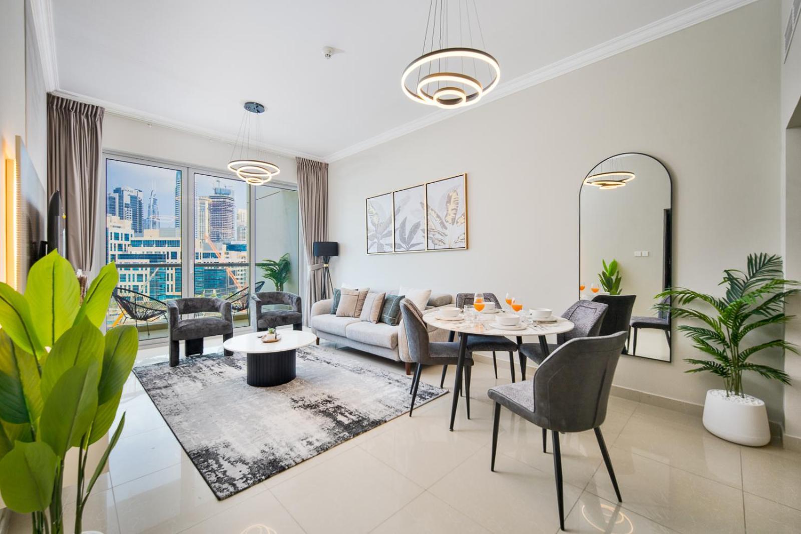 Apartment 1br Stunning Canal & Burj View, Luxury At Fairview Residency Dubai