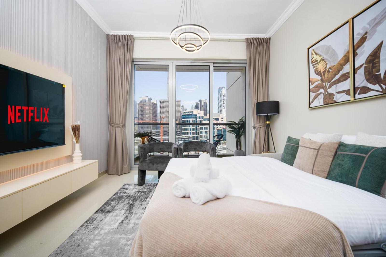 Apartment 1br Stunning Canal & Burj View, Luxury At Fairview Residency Dubai