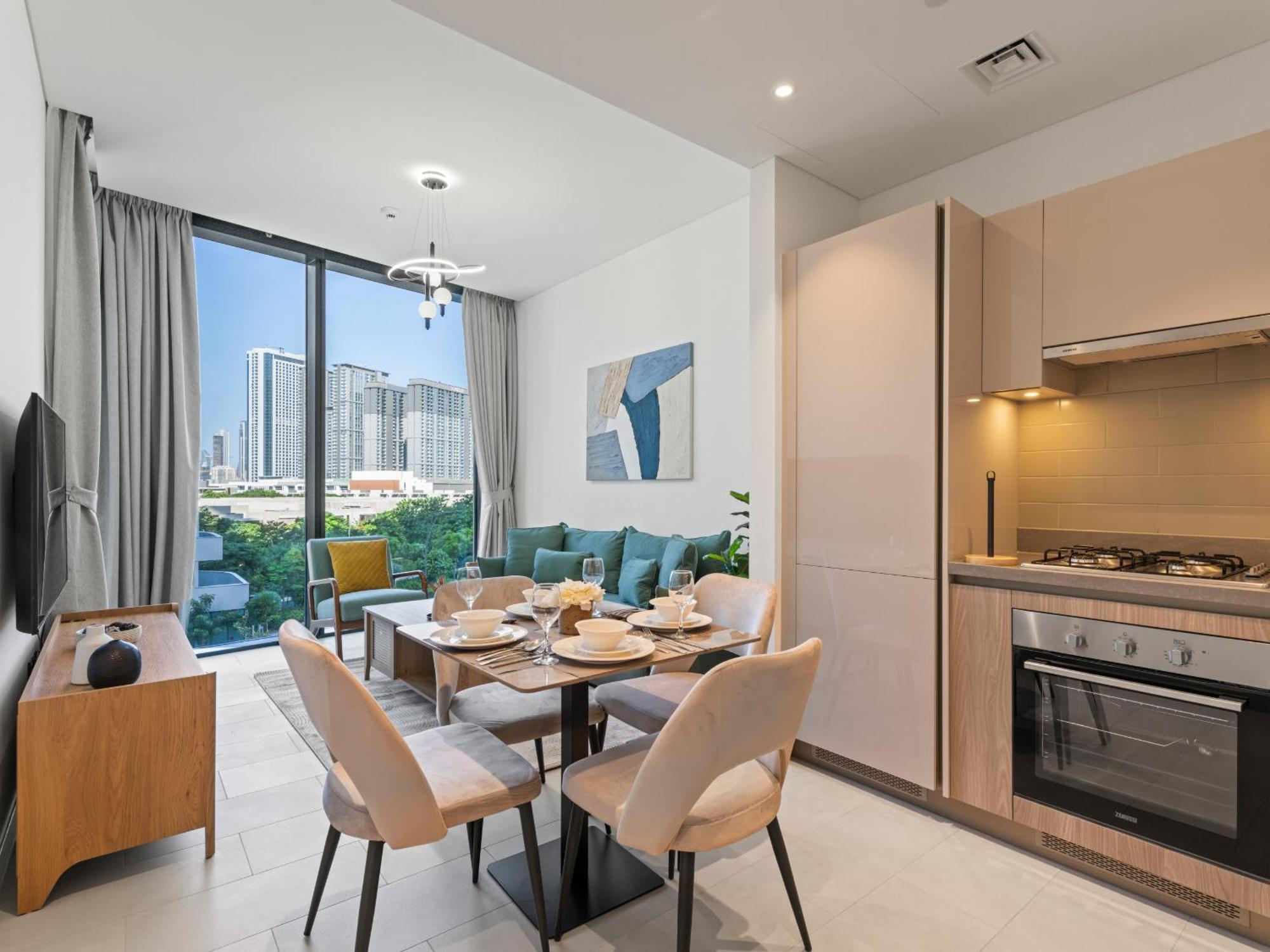 Luxury 1br Featuring Guest & Study Room-sobha Waves *
