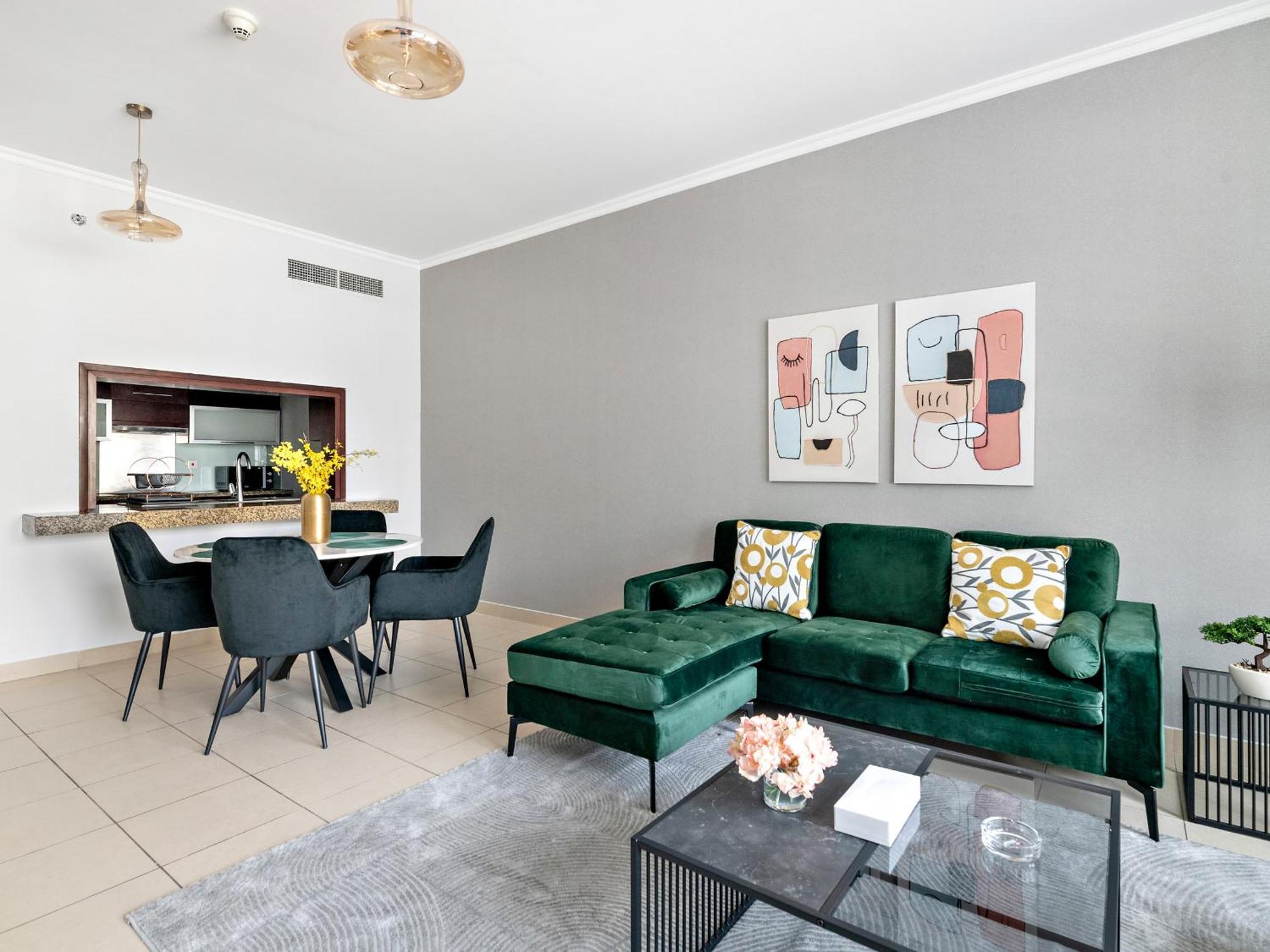 Apartment Cozy 1bdr Unit -burj Views, Downtown Dubai