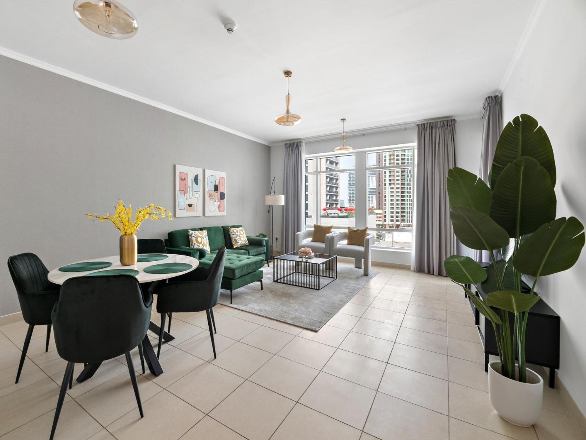Apartment Cozy 1bdr Unit -burj Views, Downtown